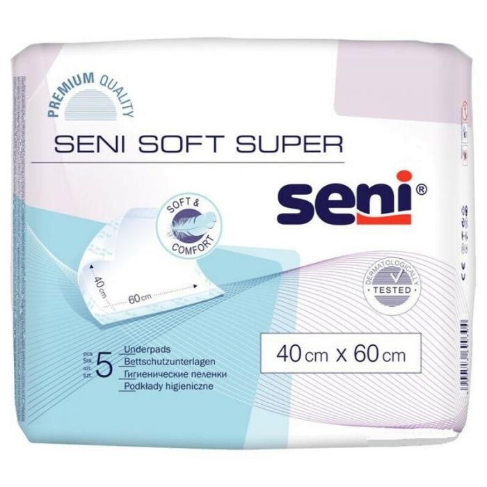 Пеленки гигиенические Seni Soft Super 40 х 60 см №5 цена