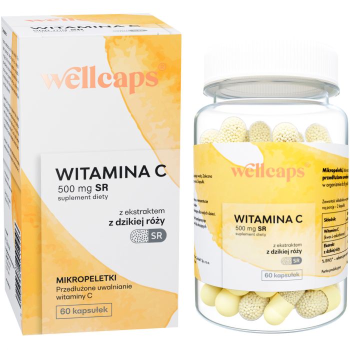 Вітамін С Wellcaps 500 мг SR капсули №60 замовити