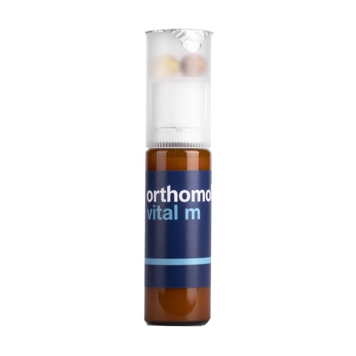 Orthomol (Ортомол) Vital M питьевой (для мужчин) 30 дней №30 - фото №1 Витамины Orthomol Vital M бутылочки с жидкостью+капсулы (30 дней) в интернет-аптеке