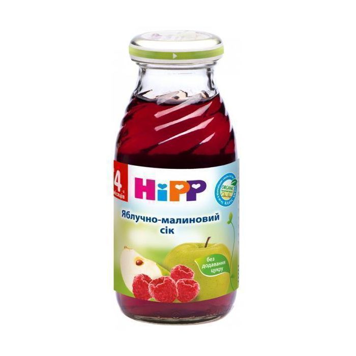 Напій Hipp 8014 малиново-яблучний (з 4 місяців) 200 г фото