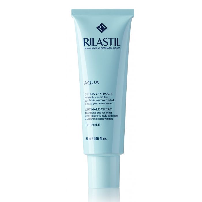 Крем Rilastil Aqua живильний для відновлення водного балансу для нормальної і сухої шкіри 50 мл ціна