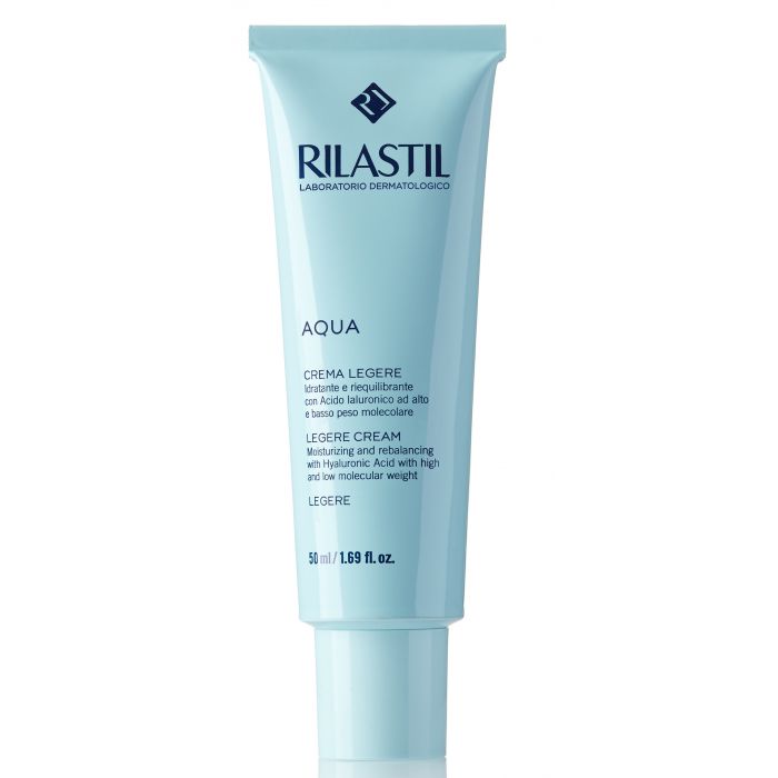 Крем Rilastil Aqua живильний для відновлення водного балансу для нормальної і комбінованої шкіри 50 мл купити