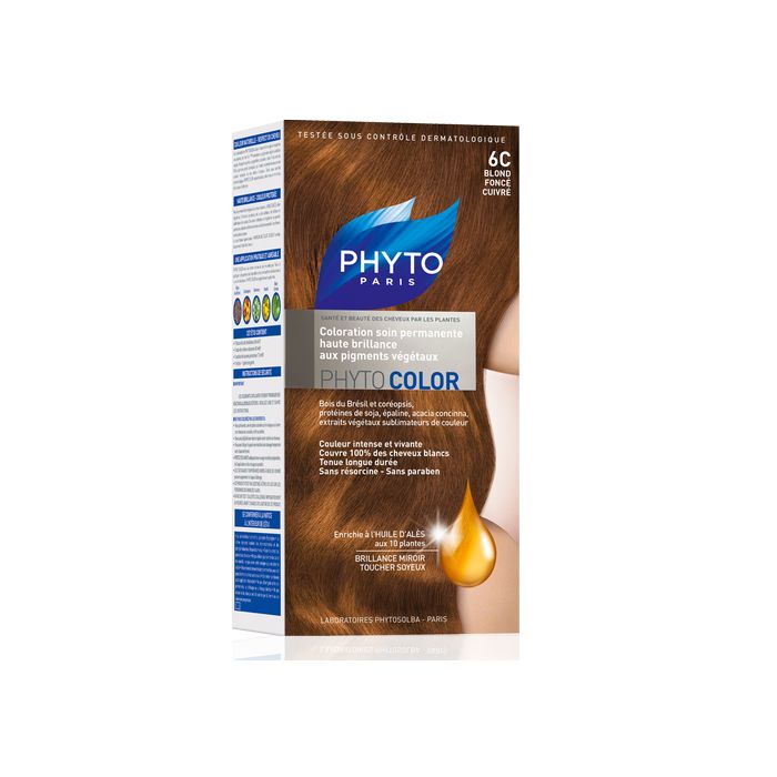 Крем-фарба Phyto Phytocolor Тон 6С (темно-русий мідний)   замовити