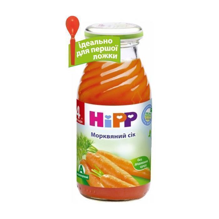 Напій Hipp 8020 натуральний моркв'яний (з 4 місяців) 200 мл в інтернет-аптеці