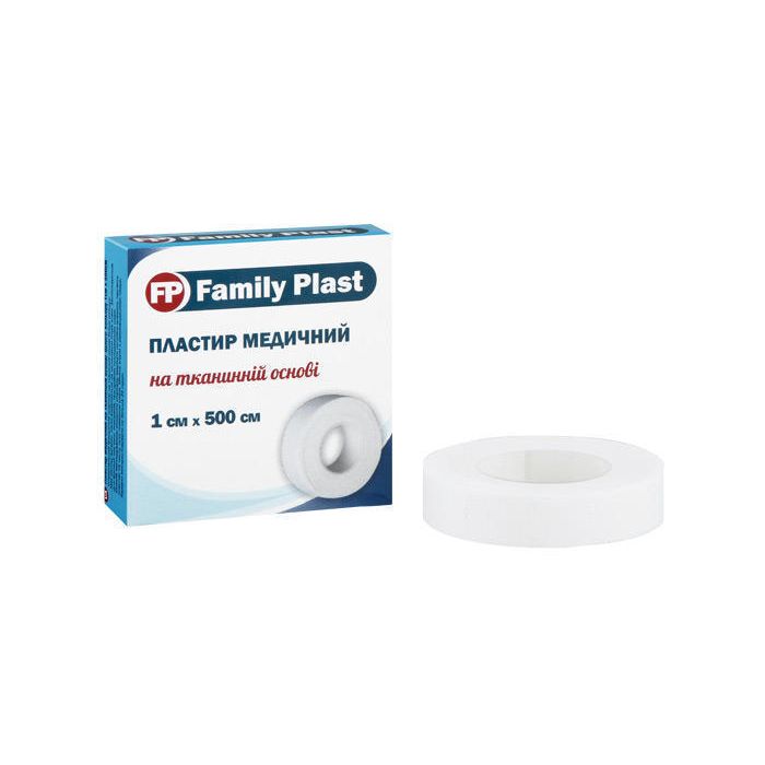 Пластырь Family Plast медицинский на тканевой основе бумажная упаковка 1 см*500 см   купить