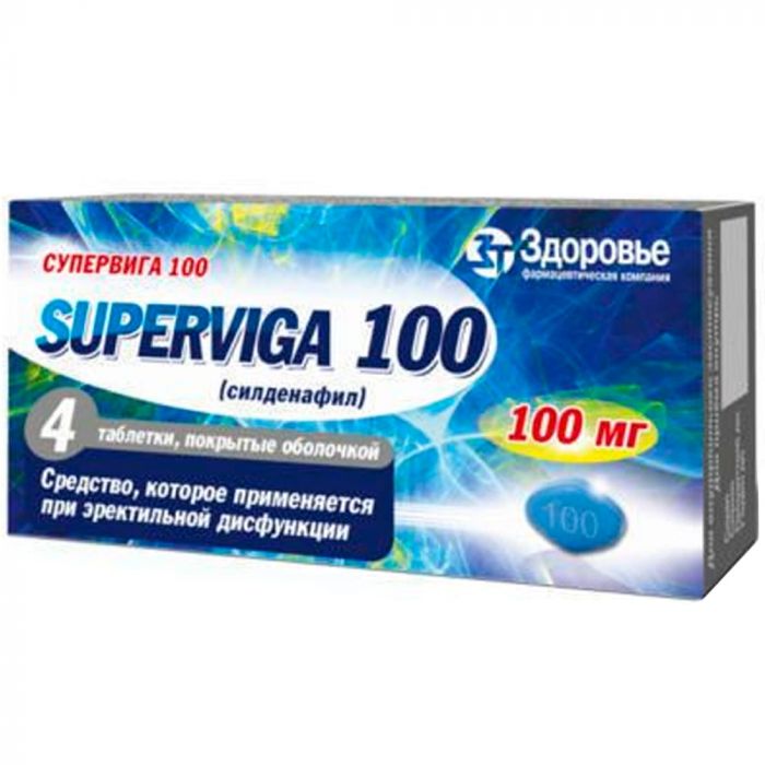Супервіга 100 мг таблетки №4  ADD