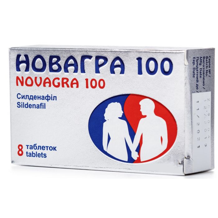Новагра 100 мг таблетки №8 в Україні
