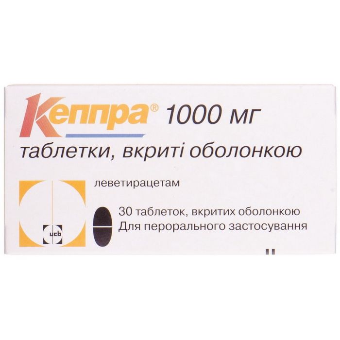 Кеппра 1000 мг таблетки №30 ADD