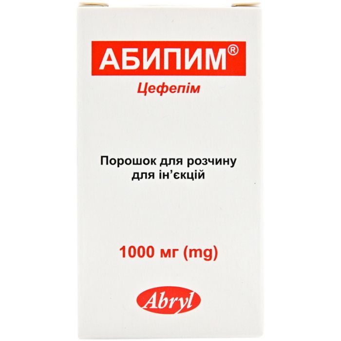 Абипим 1000 мг порошок для розчину для ін'єкцій №1