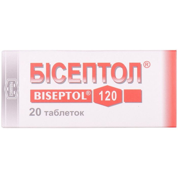 Бісептол 120 мг таблетки №20 ціна