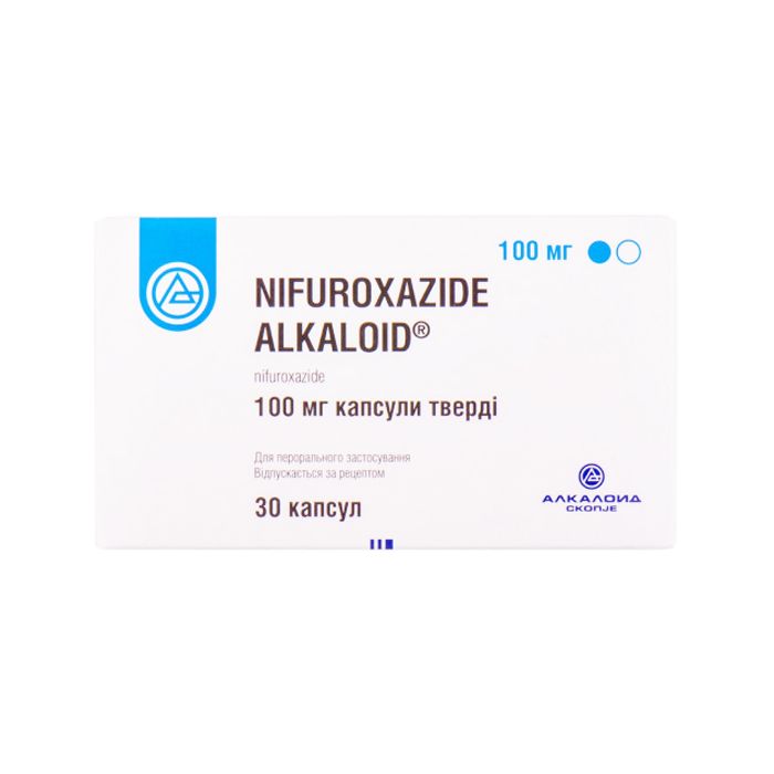 Ніфуроксазид Алкалоїд 100 мг капсули №30 купити