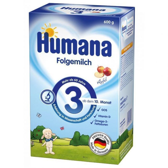 Суміш молочна Humana 3 з яблуком (з 10 місяців) 600 г в аптеці
