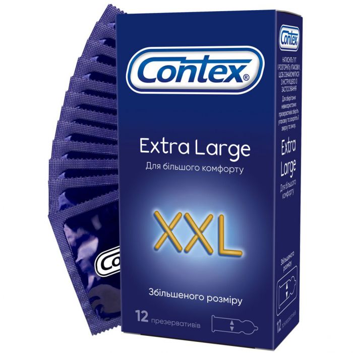 Презервативы Contex Extra Large XXL увеличенного размера №12 недорого