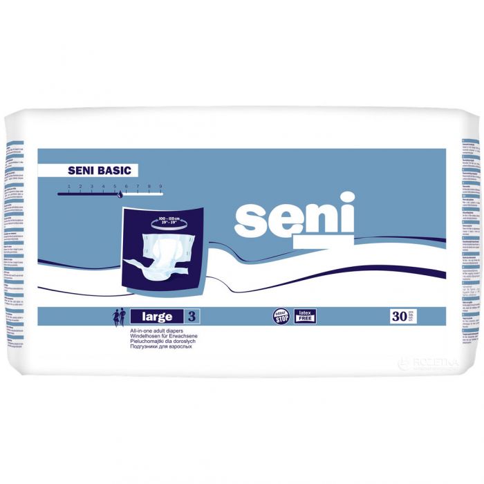 Підгузки для дорослих Seni Basic Large №30 в аптеці