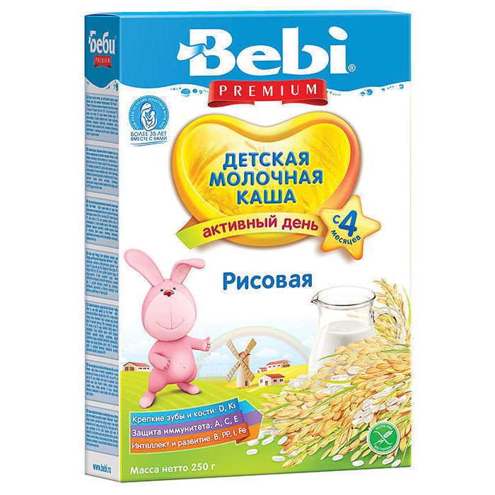 Каша Kolinska Bebi молочна рисова з 4 місяців 250 г в Україні