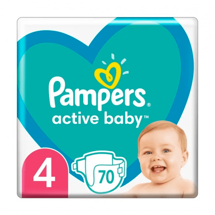 Підгузки Pampers р.4 (9-14 кг) №70 купити