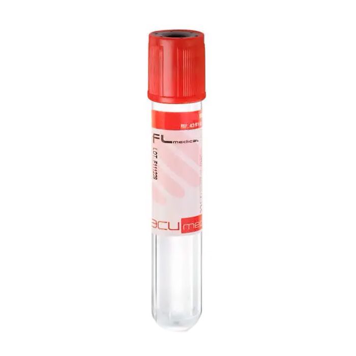 Вакуумна пробірка Vacumed стерильна 13х75 мм, 9 мл крові з червоною кришкою в інтернет-аптеці