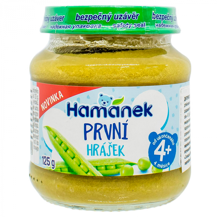Пюре Hamanek из зеленого горошка Первая ложка 125 г купить