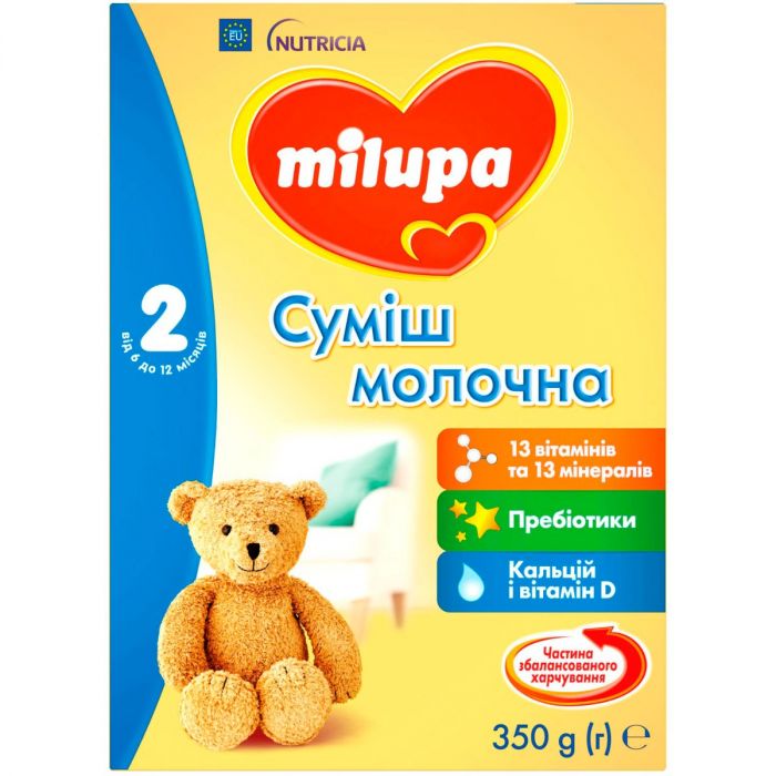 Суміш молочна Milupa 2 (з 6 до 12 місяців) 350 г в аптеці