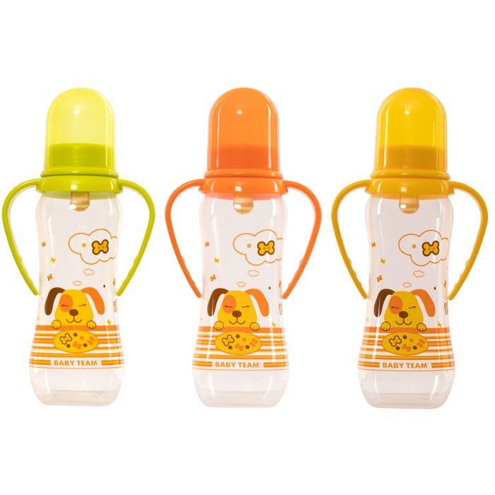 Пляшечка Baby Team для годування з латексною соскою 1311 250 мл в інтернет-аптеці