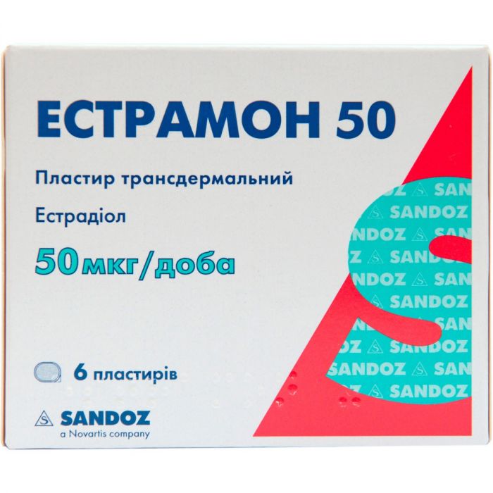 Эстрамон 50 пластырь трансдермальный №6 в интернет-аптеке