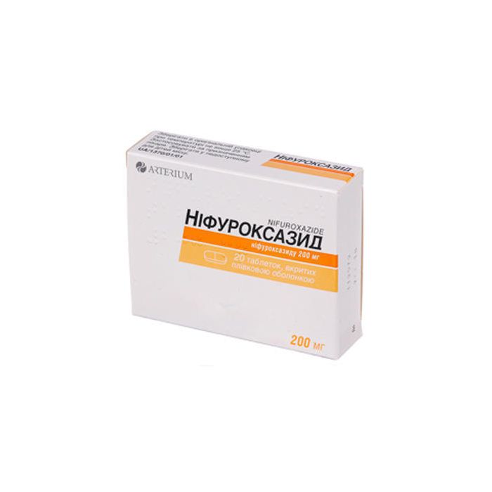 Ніфуроксазид 200 мг таблетки №20 в Україні