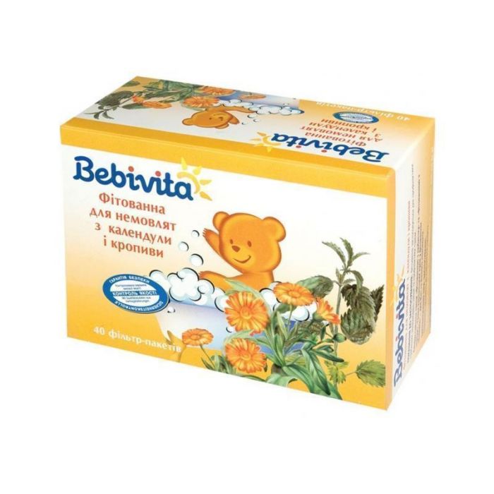 Фітованна Bebivita для немовлят з календули і кропиви 40*1,5г недорого