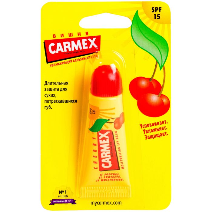 Бальзам Carmex для губ зі смаком вишні туба 10 г фото