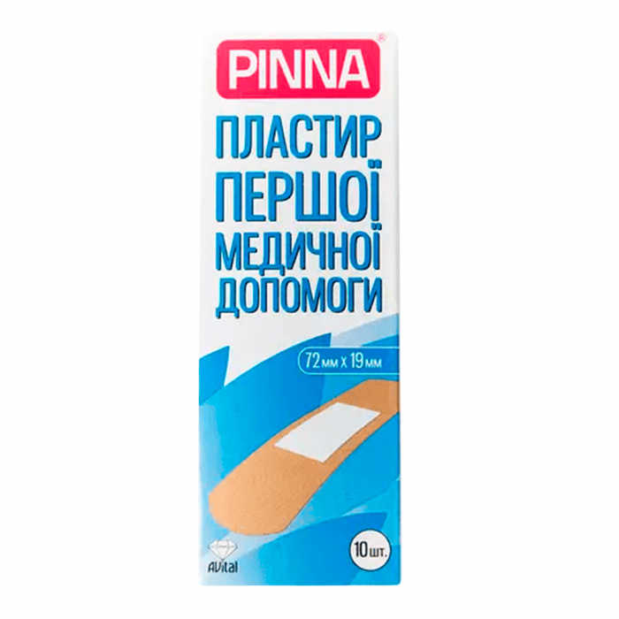 Лейкопластир Pinna бактерицидний 19 х 72 тканинна основа №10 купити