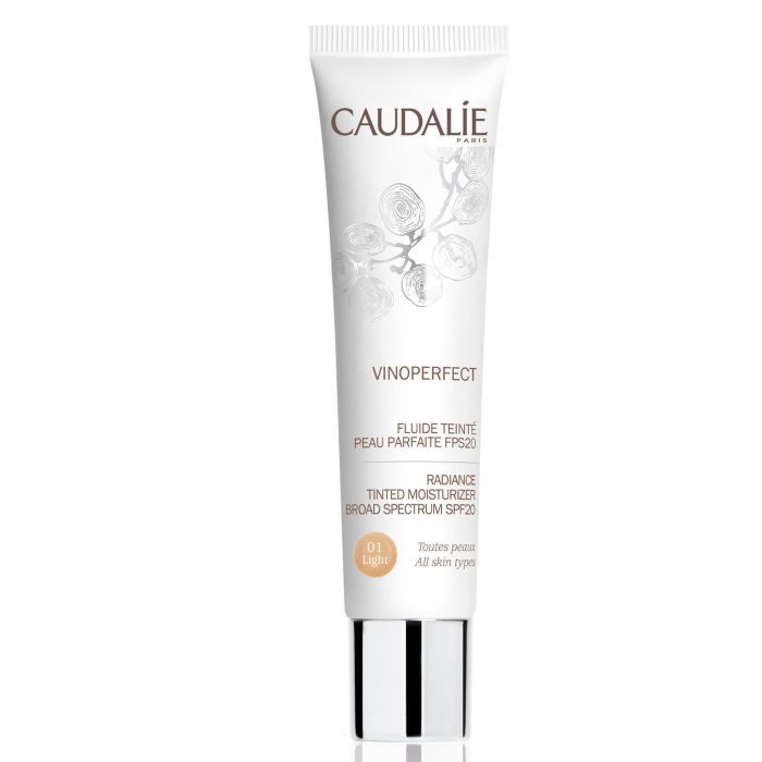 Флюїд Caudalie Vinoperfect сяючий зволоження для обличчя SPF20 світлий тон 40 мл фото