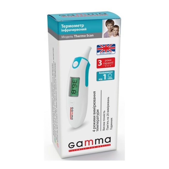 Термометр інфрачервоний Gamma Thermo Scan - фото №1 Термометр інфрачервоний Gamma Thermo Scan ціна