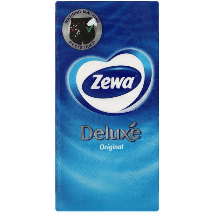 Хустки паперові носові Zewa Deluxe, 3 шари, 1 уп. фото