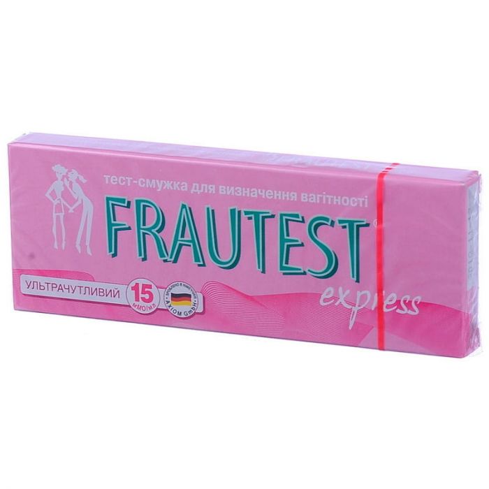 Frautest Express (Фраутест експрес) тест-смужка для визначення вагітності №1 фото