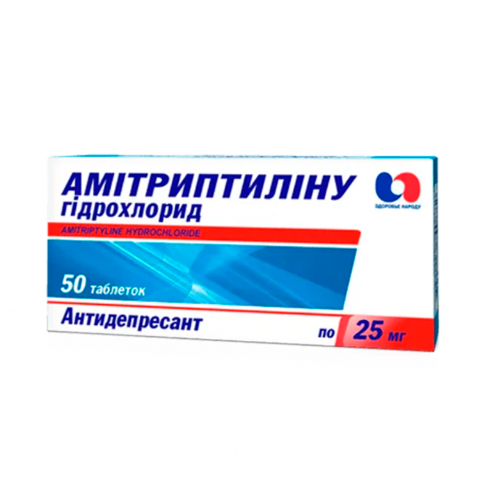 Амітриптиліну гідрохлориду 25 мг таблетки №25 ADD