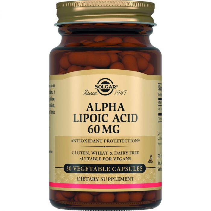 Solgar (Солгар) Alpha Lipoic Acid (Альфа-ліпоєва кислота) 60 мг капсули №30 в інтернет-аптеці