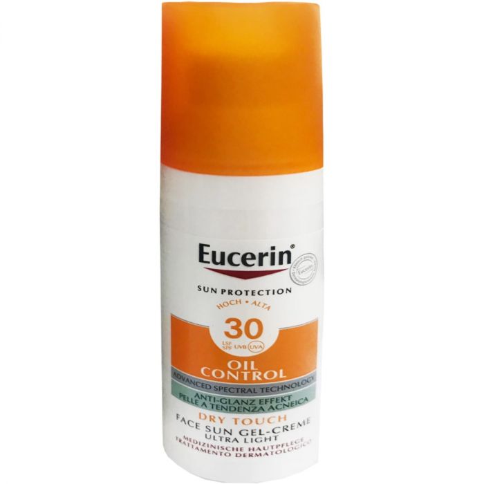 Гель-крем Eucerin Sun Protection ультралегкий з ефектом матування з SPF 30 50 мл ціна