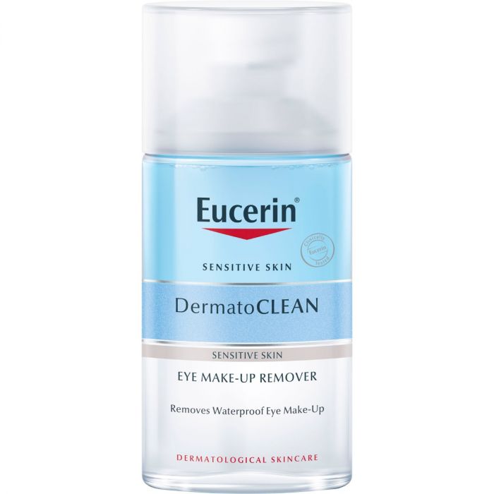 Средство Eucerin DermatoClean для снятия водостойкого макияжа с глаз для чувствительной кожи 125 мл ADD