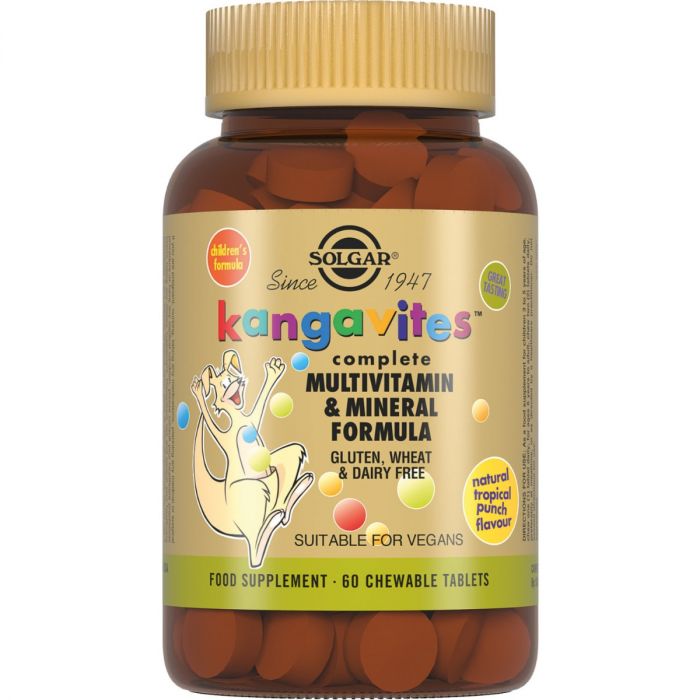Solgar (Солгар) Kangavites (Кангавітес) зі смаком тропічних фруктів таблетки №60 ADD