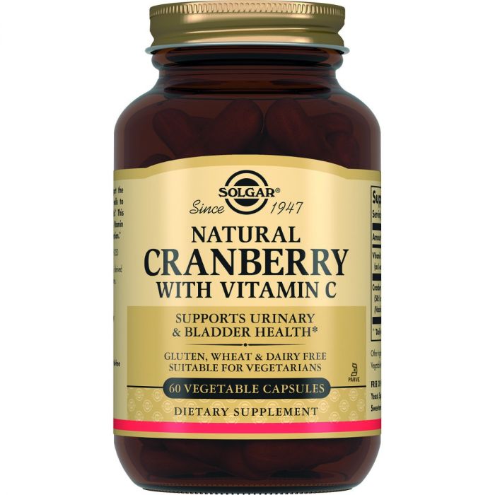 Solgar (Солгар) Natural Cranberry With Vitamin C (Журавлина натуральна з вітаміном С) капсули №60 в Україні