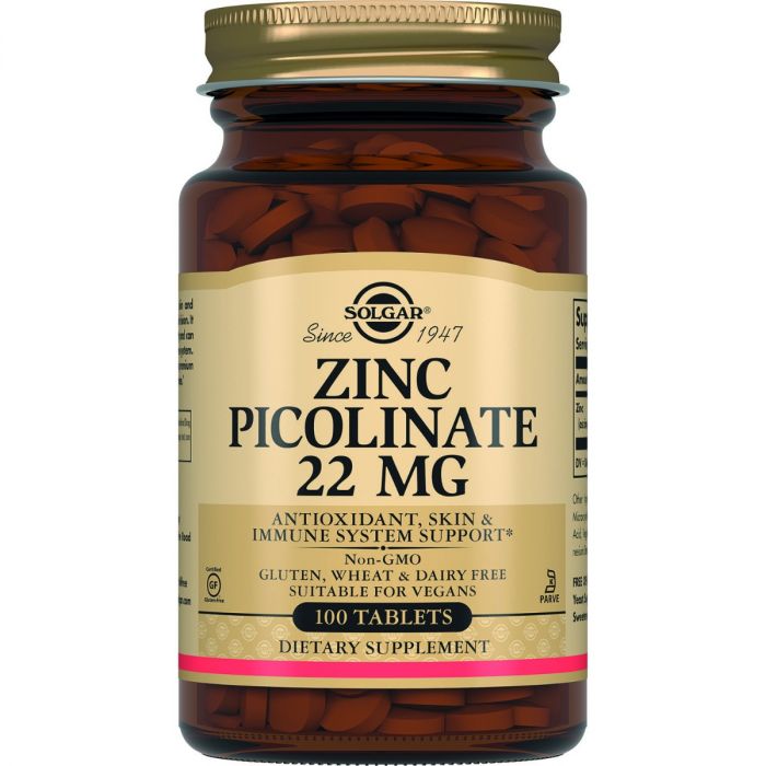 Solgar (Солгар) Zinc Picolinate (Піколінат цинку) 20 мг таблетки №100 купити