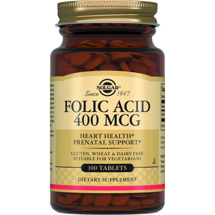 Solgar (Солгар) Folate Folic Acid (Фолат Фолієва кислота) 400 мкг таблетки №100 ціна