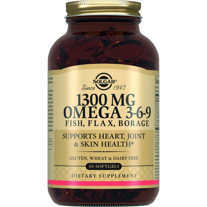 Solgar (Солгар) Omega 3-6-9 комплекс жирних кислот 1300 мг капсули №60 замовити