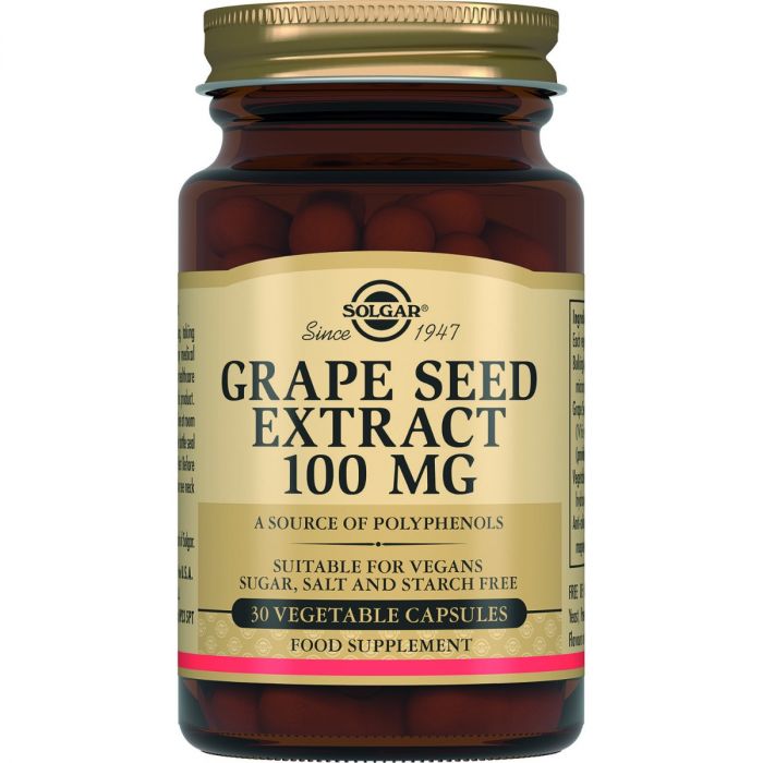 Solgar (Солгар) Grape Seed Extract (Виноградних кісточок екстракт) 100 мг капсули №30 в аптеці