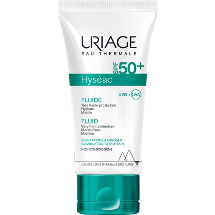 Флюїд Uriage Hyseac сонцезахисний SPF50 для змішаної і комбінованої шкіри 50 мл в інтернет-аптеці