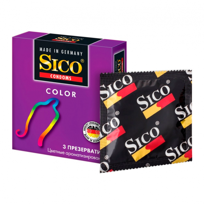 Презервативи Sico Color ароматизовані №3 ADD