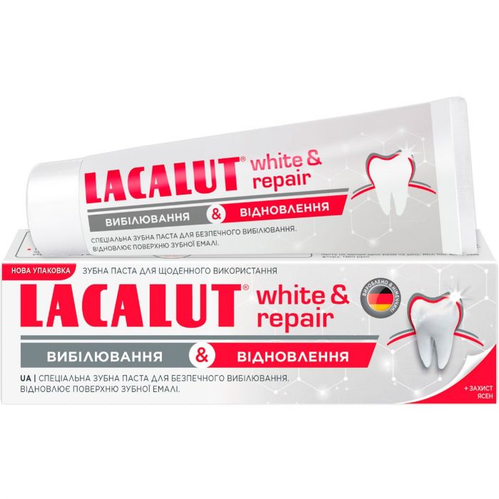 Зубна паста Lacalut (Лакалут) Вайт & відновлення 75 мл ціна