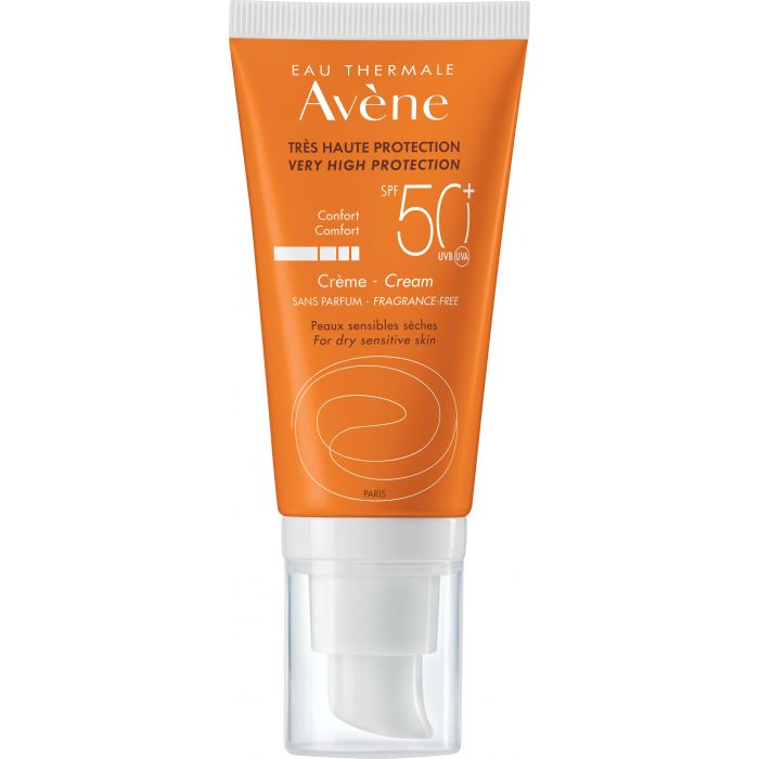 Крем Avene сонцезахисний SPF50 для сухої та чутливої шкіри 50 мл (70132) замовити
