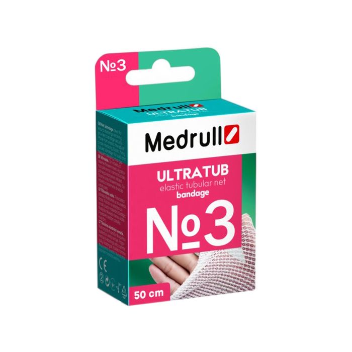 Бинт еластичний Medrull Ultratub №3 сітчастий трубчастий, 2,3 см x 50 см в аптеці