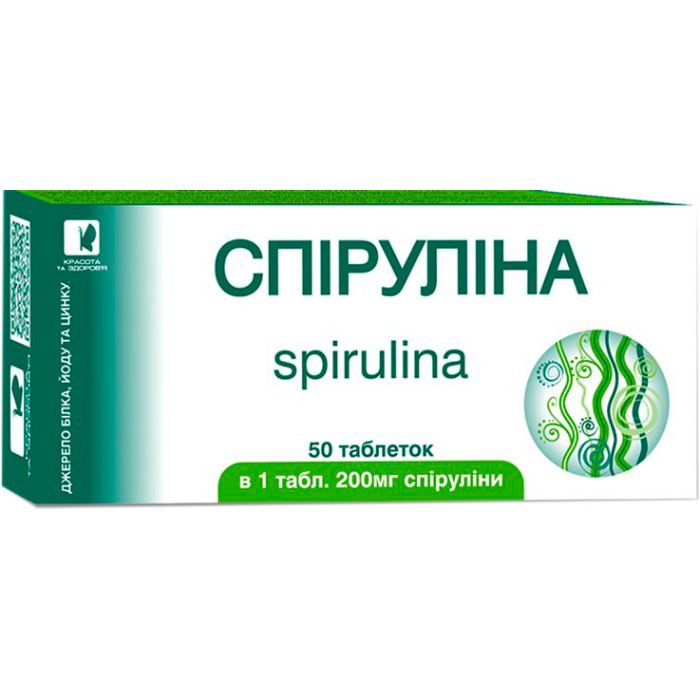 Спіруліна 200 мг таблетки №50 в інтернет-аптеці