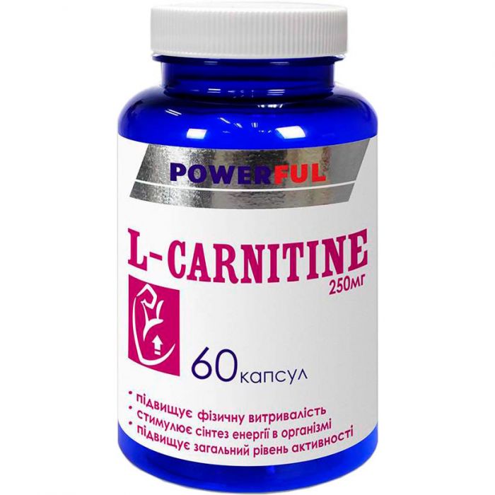 L-Карнітін Powerful 250 мг капсули №60 фото